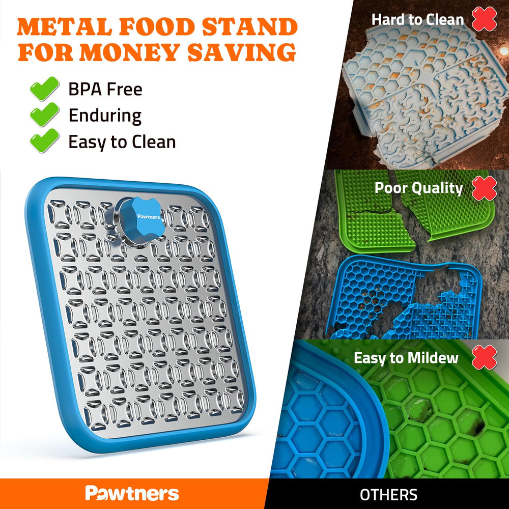 Pawtners tapis anti dérapant en inox, stabilité pendant les repas.