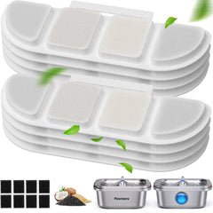 Pawtners WF008A - ensemble de filtre de remplacement pour fontaine, eau plus propre et claire.