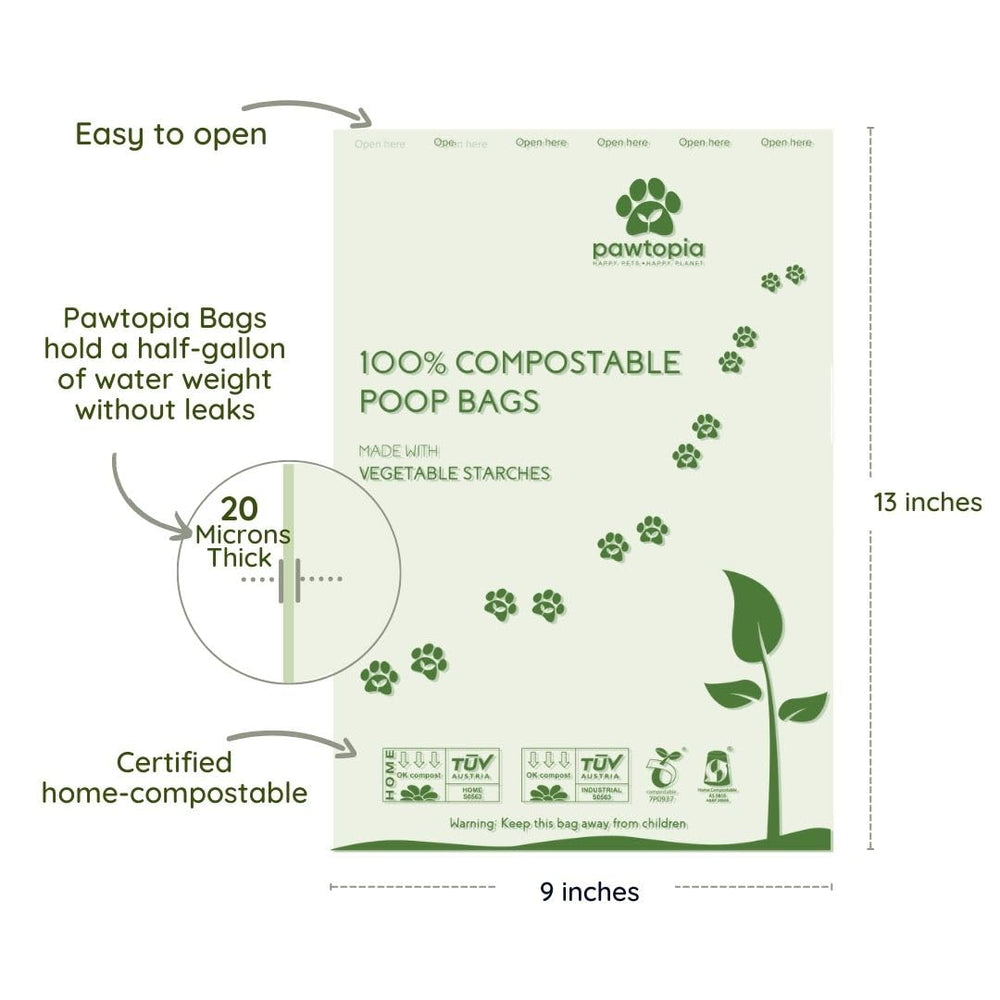 Emballage et noyaux recyclables Pawtopia, zéro déchet.