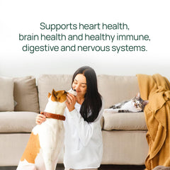 Soutien immunitaire pawTree huile saumon, santé générale des animaux.