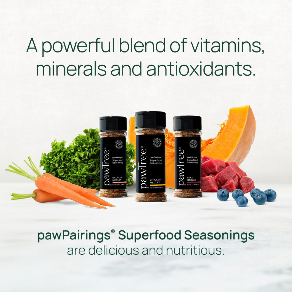 PawTree PawPairings: mélange superaliments avec fruits et legumes.