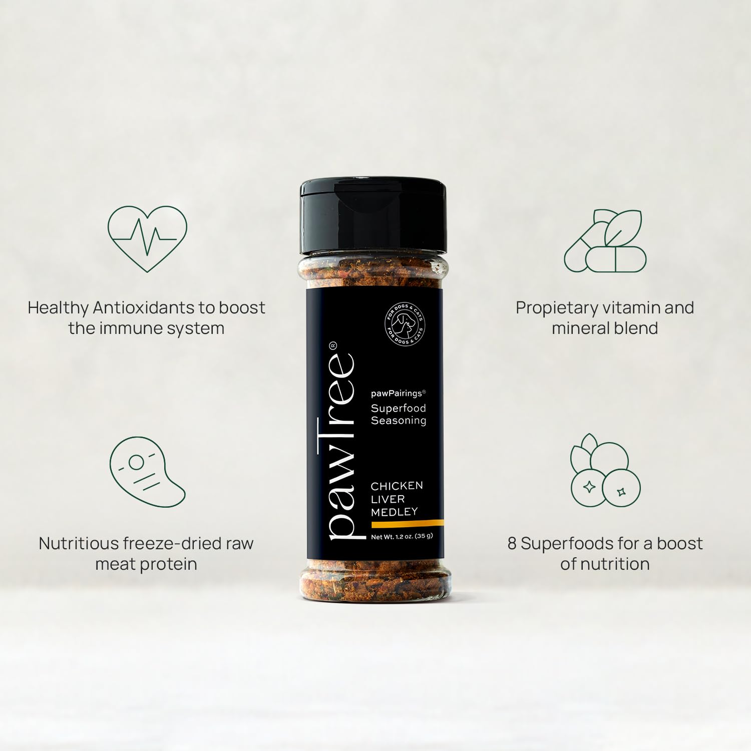 PawTree pawPairings dosage facile – portionnage simple pour chaque repas.