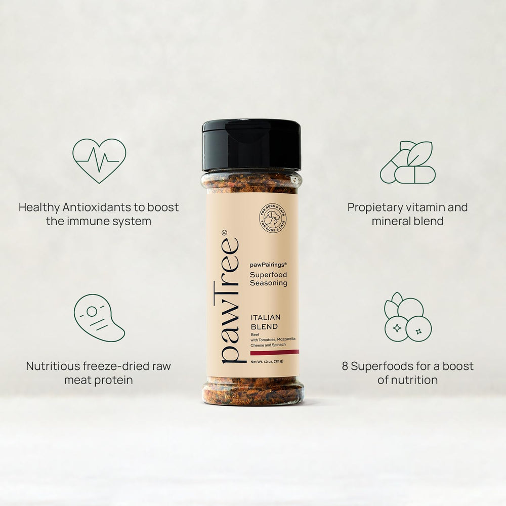 Assaisonnement pawTree en sachet — enrichit les textures et saveurs sans ingrédients artificiels.