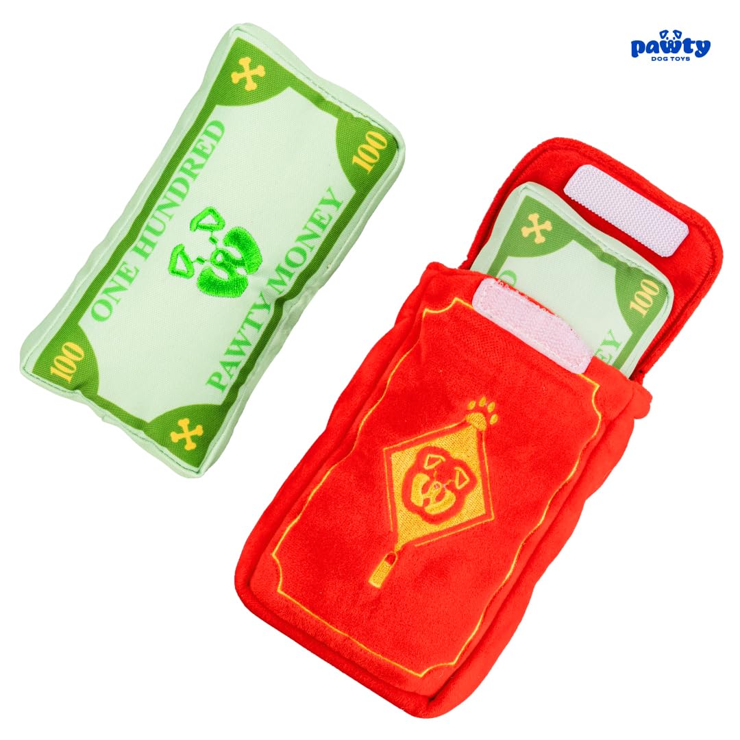 PAWTY jouet enveloppe crissante qui stimule les sens lors des jeux.