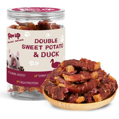PAWUP boîte friandises canard et patate douce, récompense savoureuse et pratique