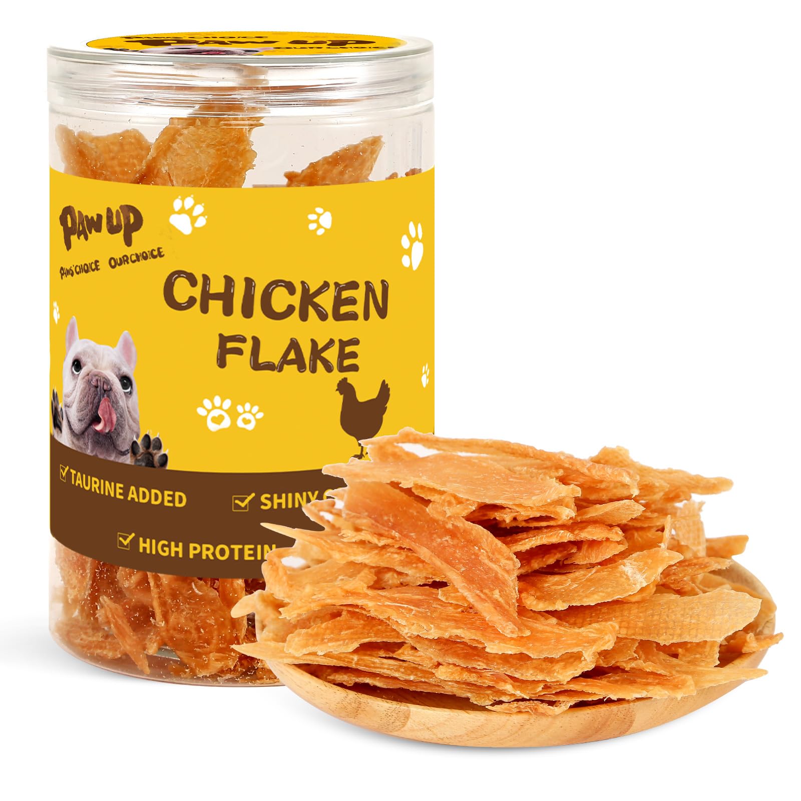 PAWUP friandise croquante au poulet, emballage refermable pour la fraîcheur
