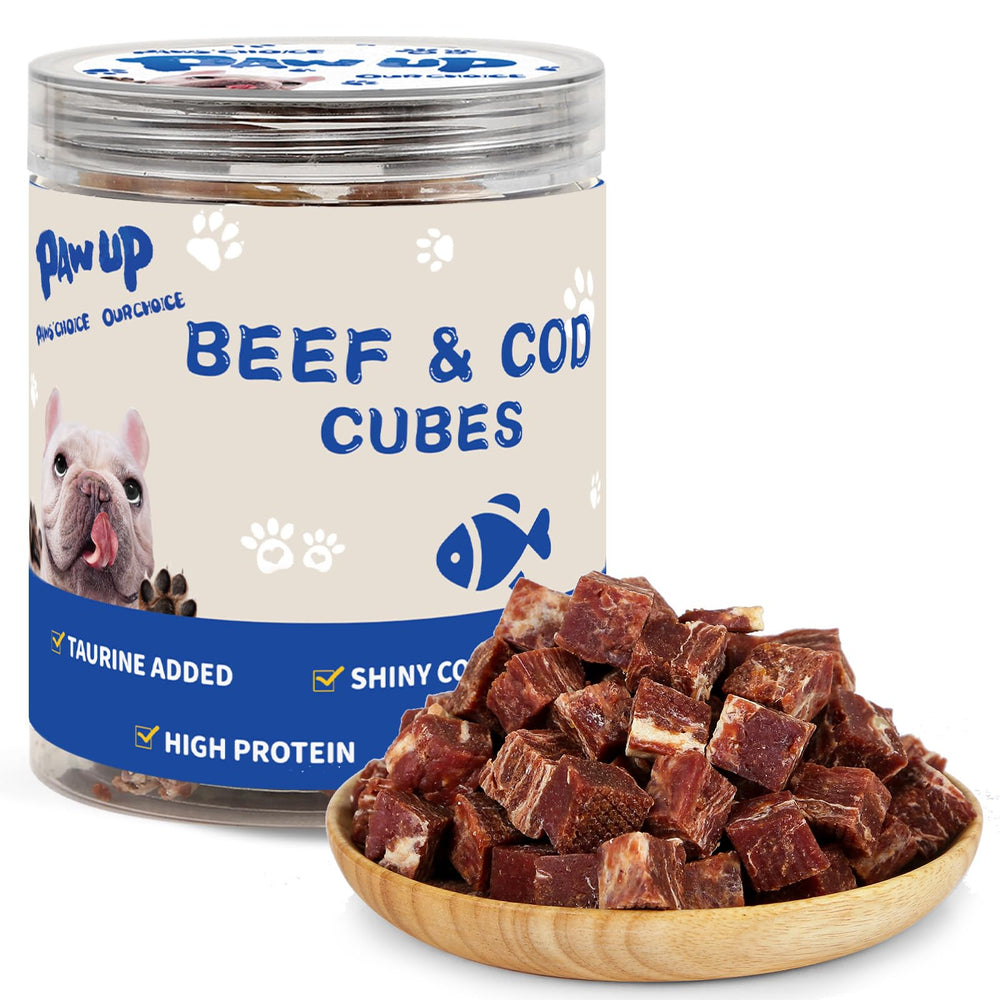PAWUP cubes morue et boeuf, récompense idéale pour l’entraînement