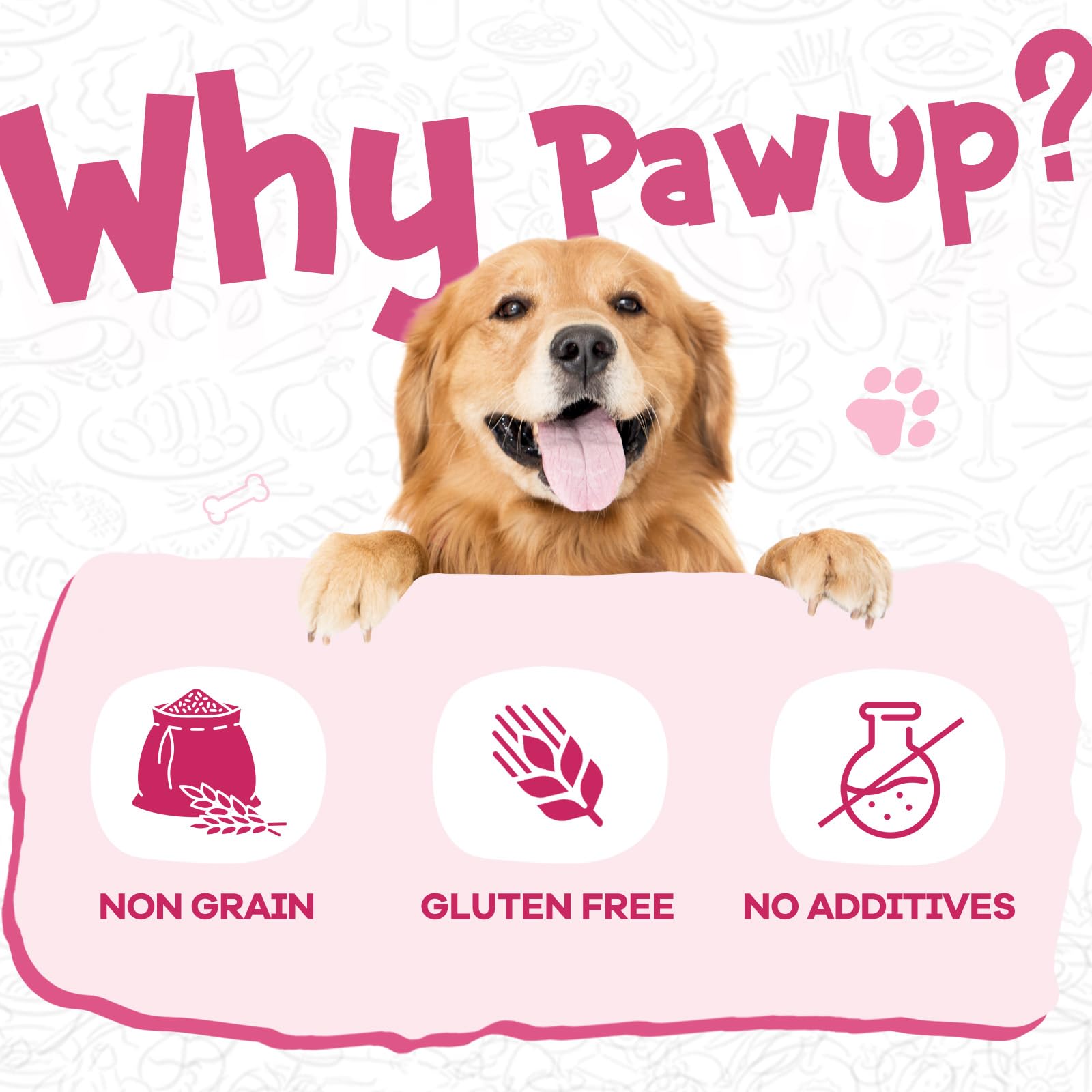 PAWUP dentition-dents-brillants – anneau rawhide favorise une mastication soutenue.
