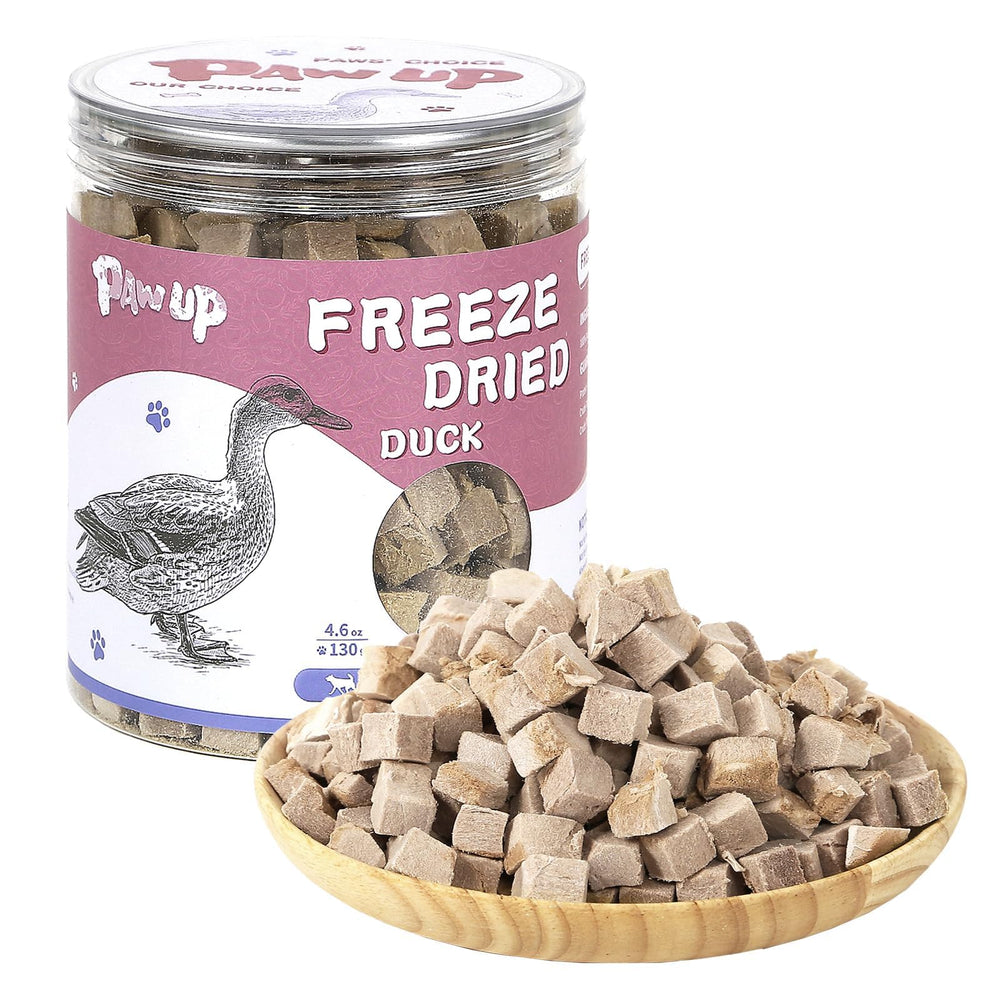 PAWUP emballage friandises canard, récompense pratique au quotidien.