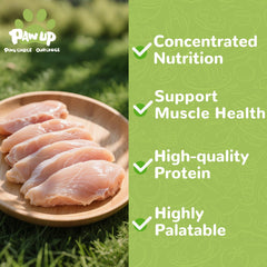 PAWUP poulet lyophilisé – garniture naturelle pour repas.