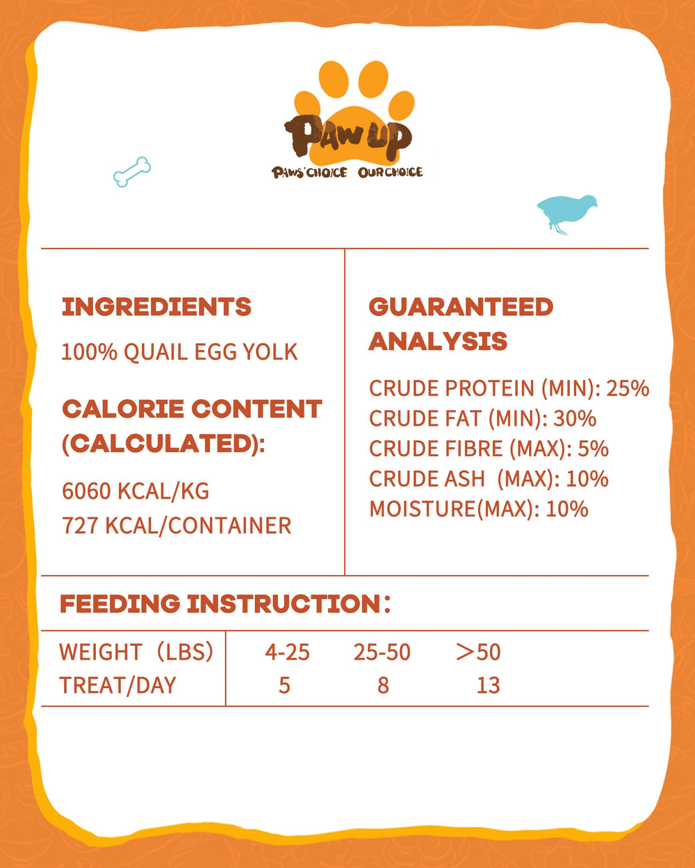 PAWUP - Idéal comme topping ou récompense pendant le jeu.