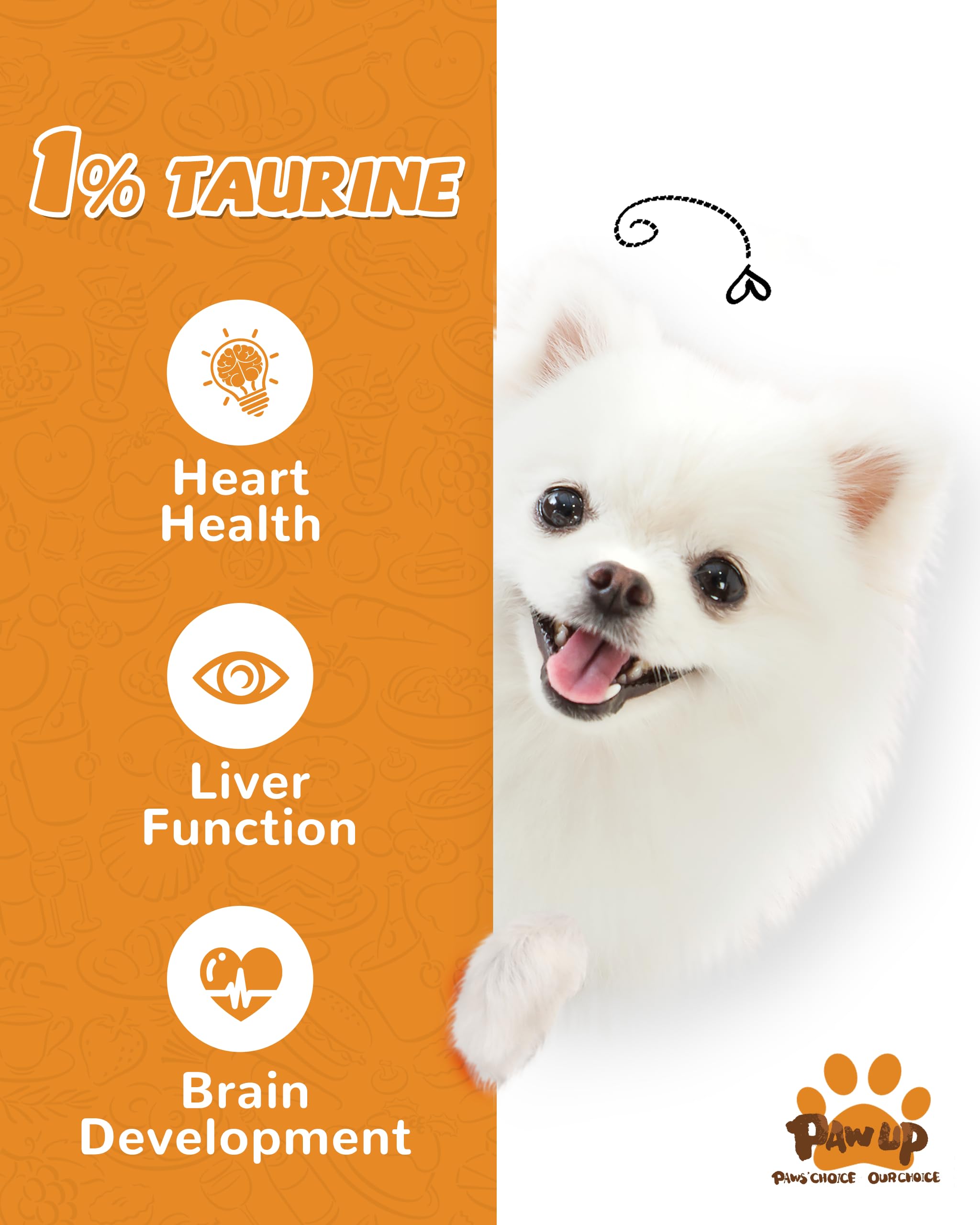 PAWUP sans additifs ni colorants artificiels, friandise sûre.