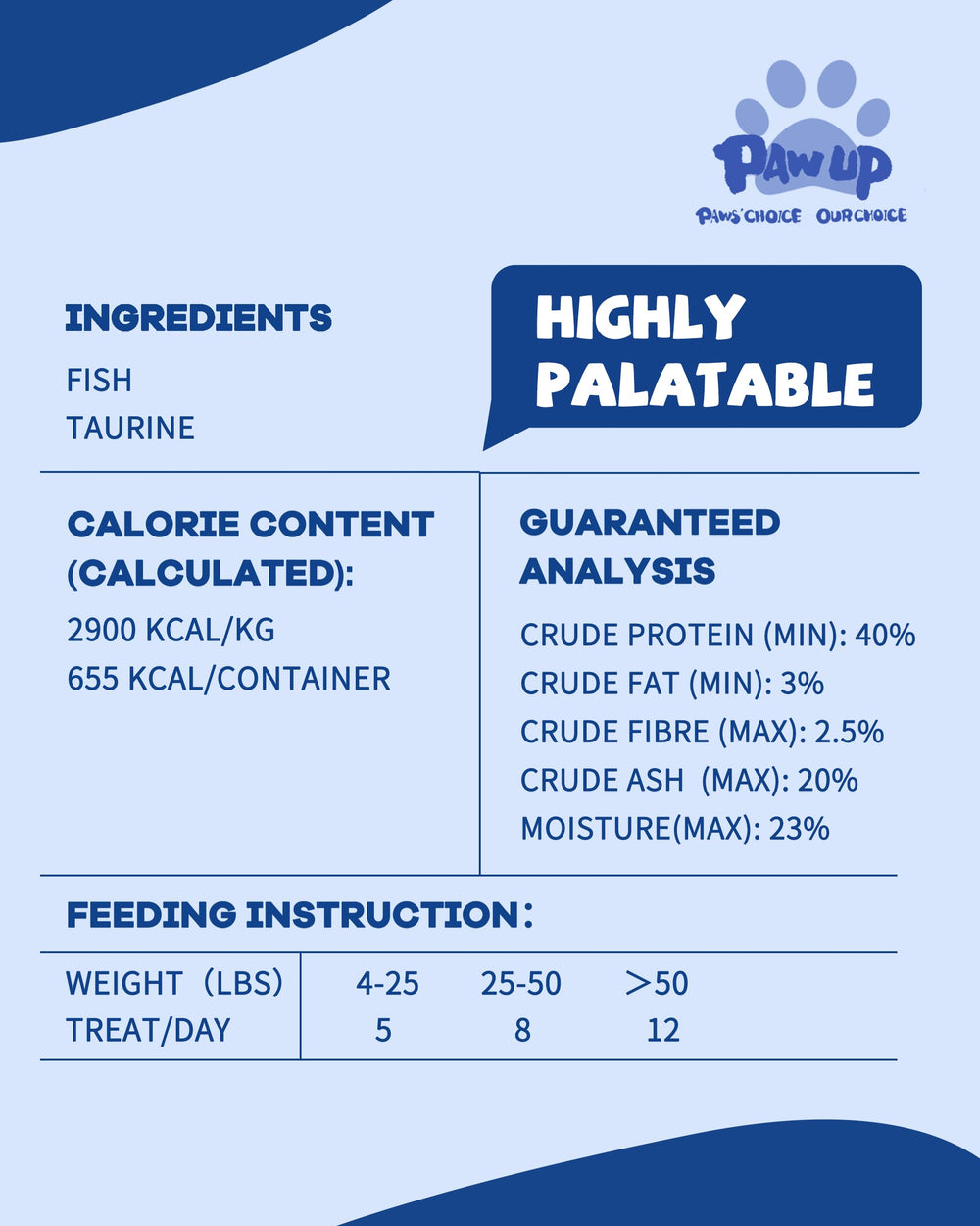 PAWUP ingrédients simples sans additifs ni colorants