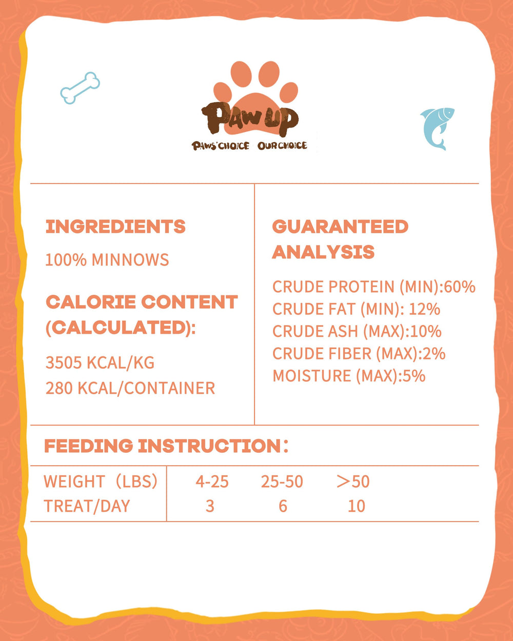 PAWUP saumon lyophilise – arôme naturel pour ravir les sens.