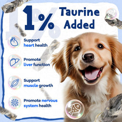 PAWUP texture naturelle — sans additifs, goût pur pour chien.