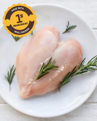 PAWUP friandises poulet séché : texture naturelle appréciée par les chiens, pour une mastication satisfaisante.