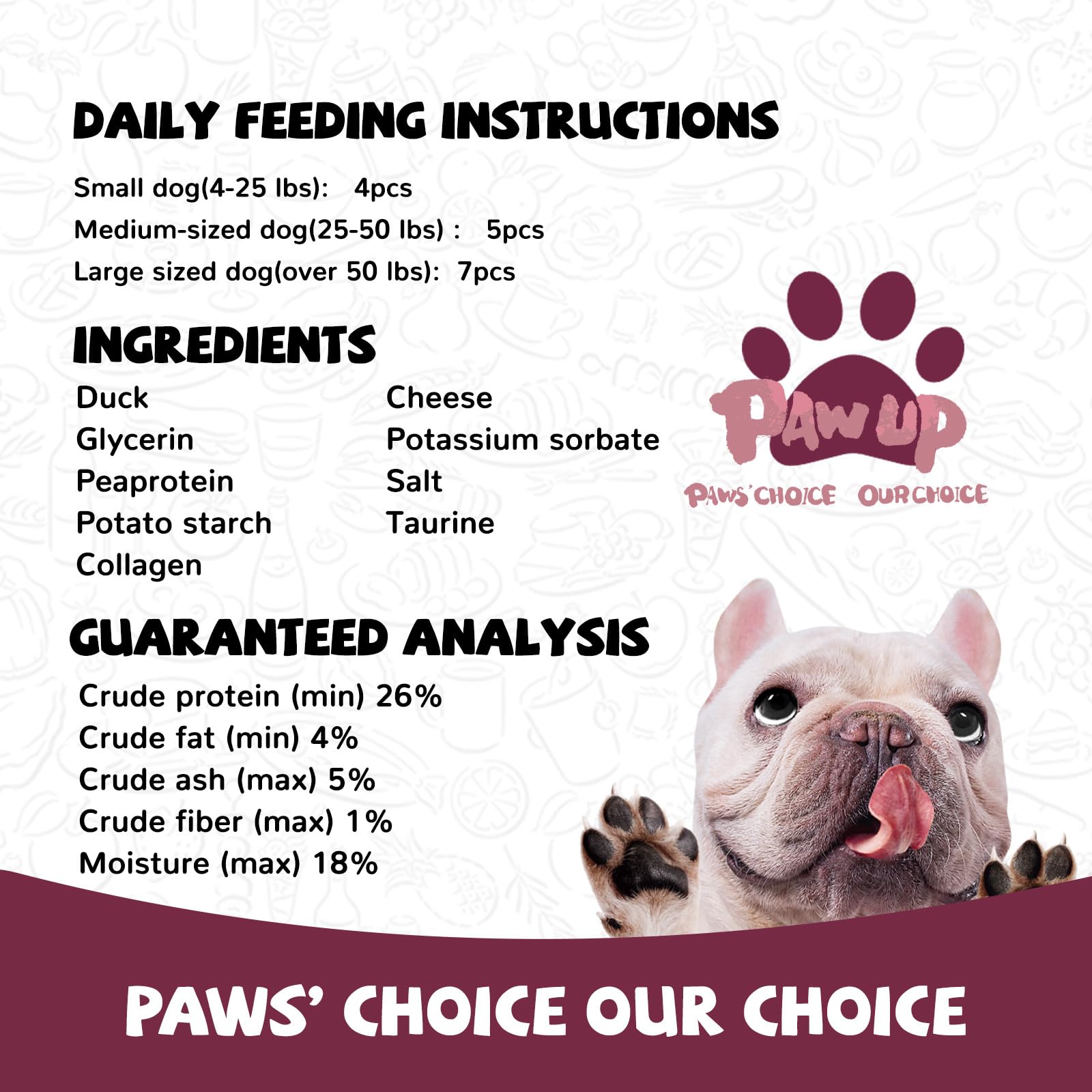 PAWUP Utilisation quotidienne pour chiens de petite et moyenne taille, polyvalente.