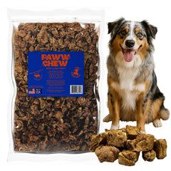 Paww Chew Poumon Boeuf en bouteille, récompense d'entraînement savoureuse et facile à doser.