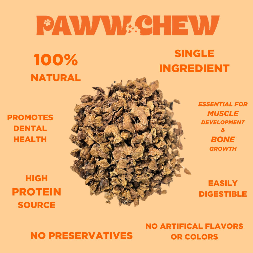 Ingrédient unique et sans céréales; Paww Chew Poumon Boeuf.