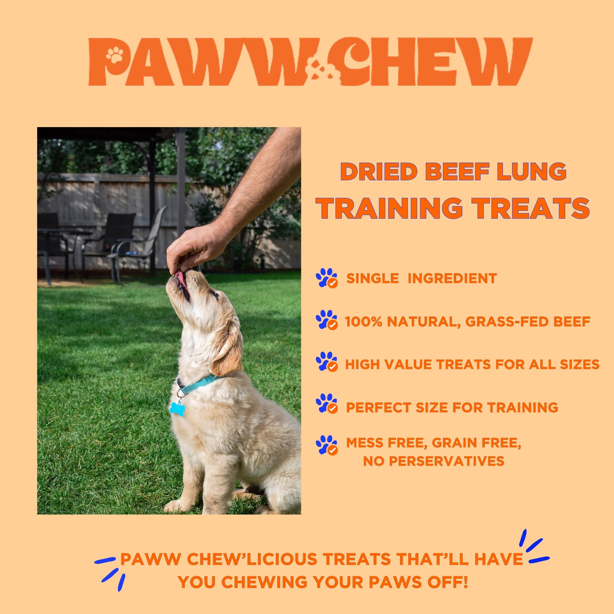 Poumon Boeuf Paww Chew: vitamines et minéraux pour la vitalité canine.