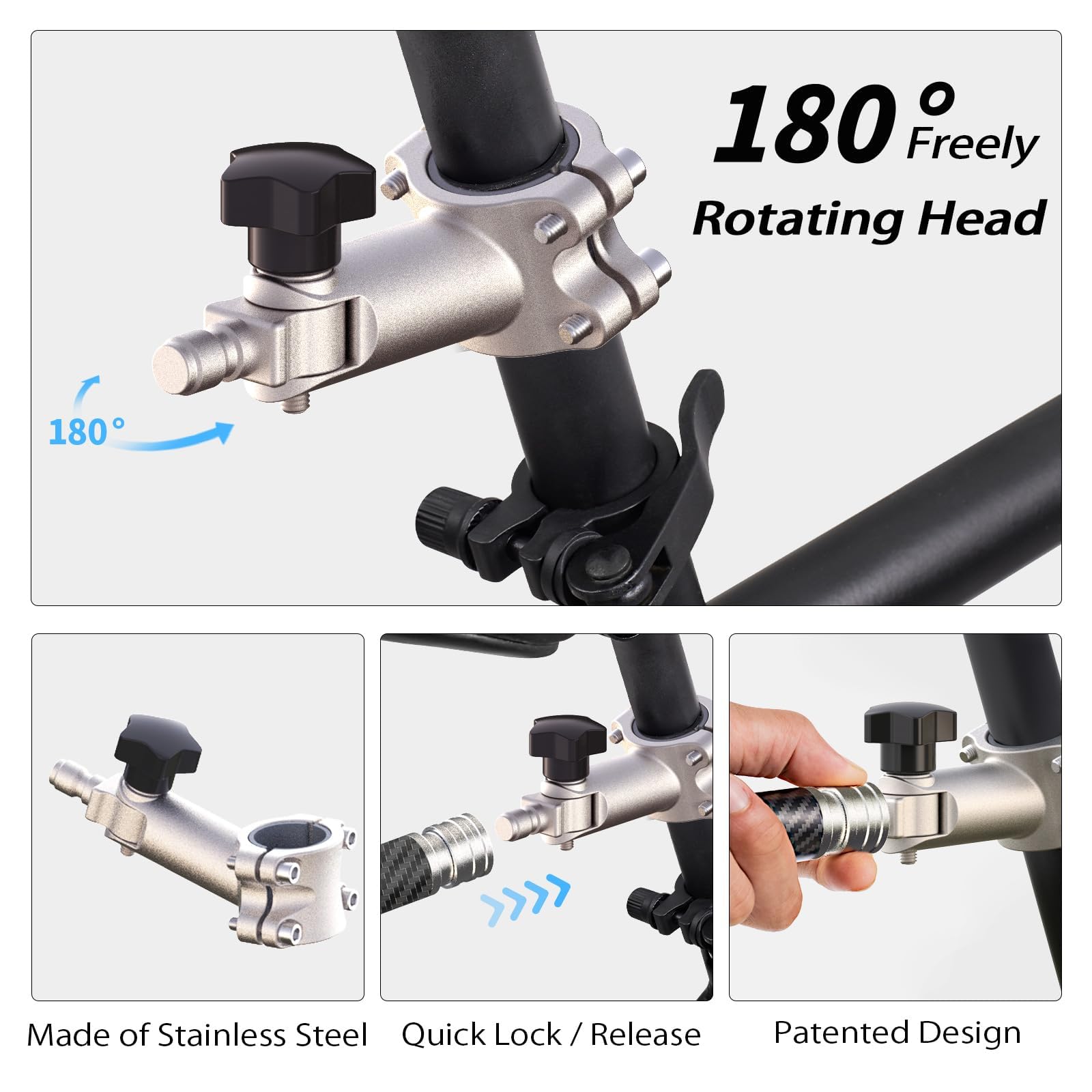 Pawxaw Connecteur Rapide pour attache sécurisée sur vélo.