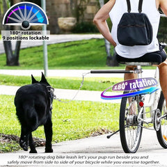 Pawxaw Laisse-Chien Vélo Mode Fixe pour contrôle précis.