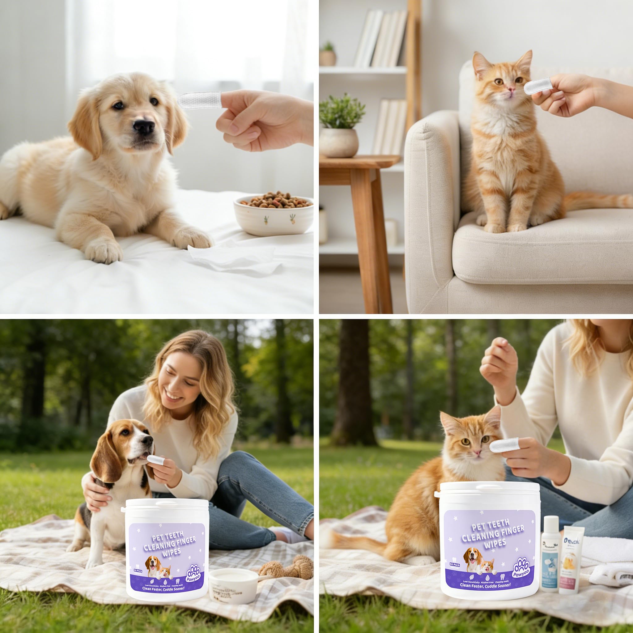 Pawyoo nettoyage dents rapide à domicile – pour chiens et chats