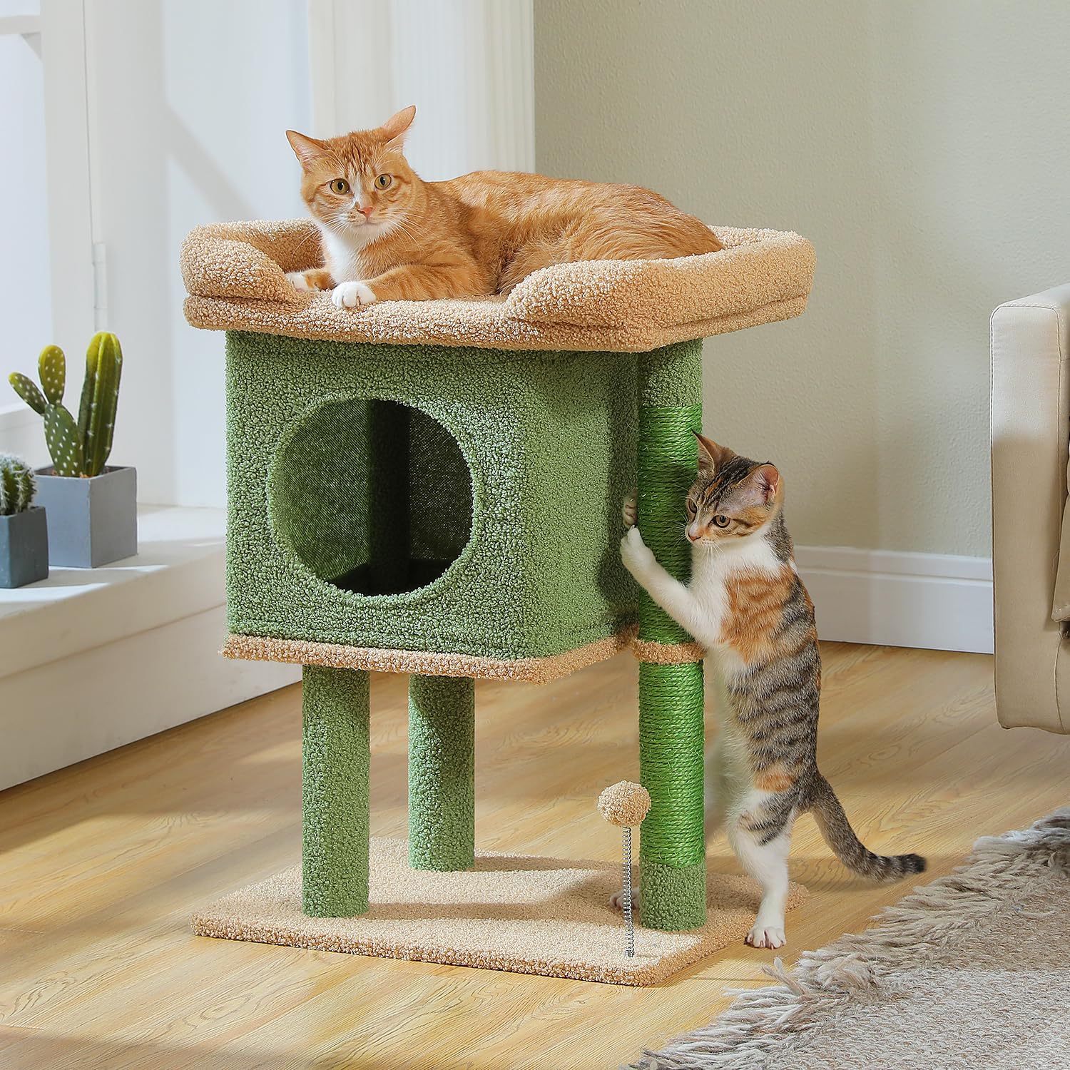 PAWZ Road Arbre cactus 26 pouces vue d ensemble pour intérieur harmonieux.