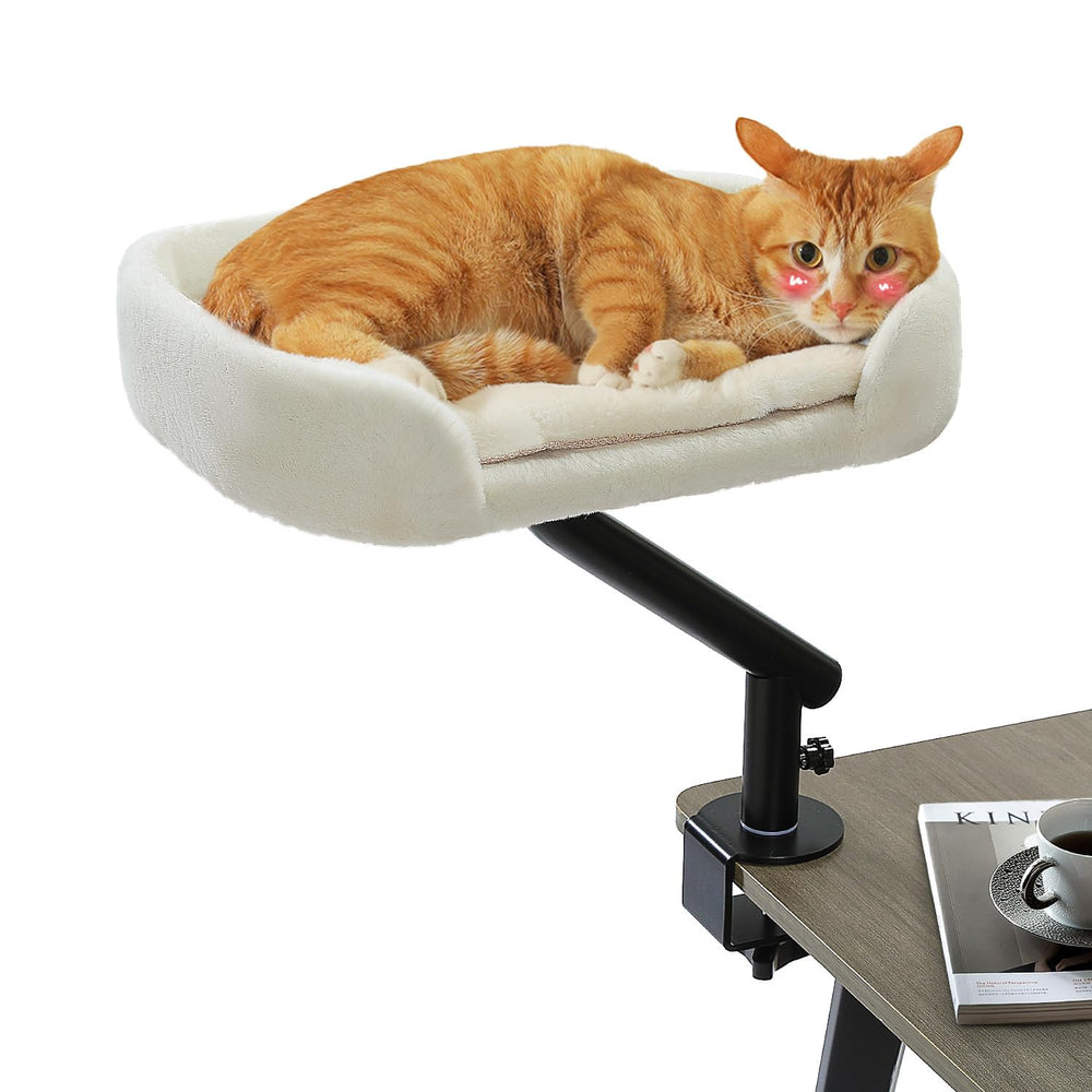 PAWZ Road lit de bureau pour chat avec rotation 360 pour un accès facile au compagnon