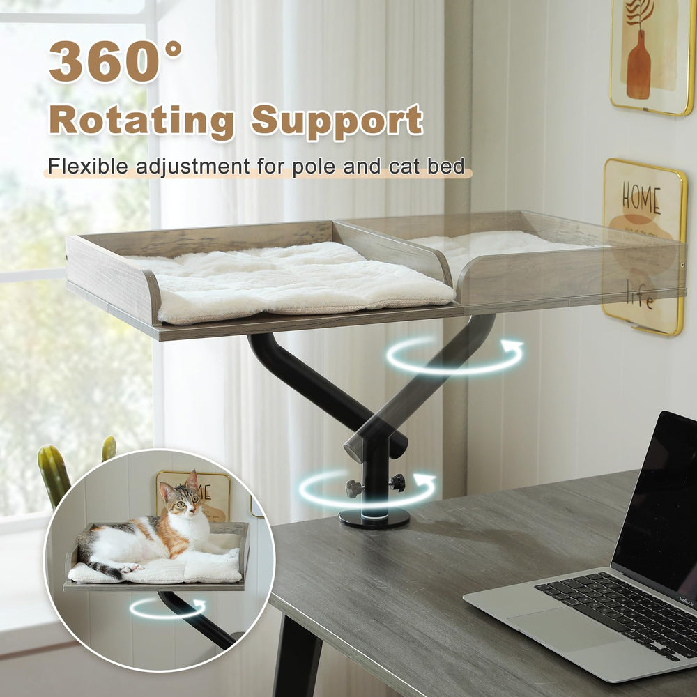PAWZ Road hamac-chat bureau fixation pince-table, installation simple et fiable.