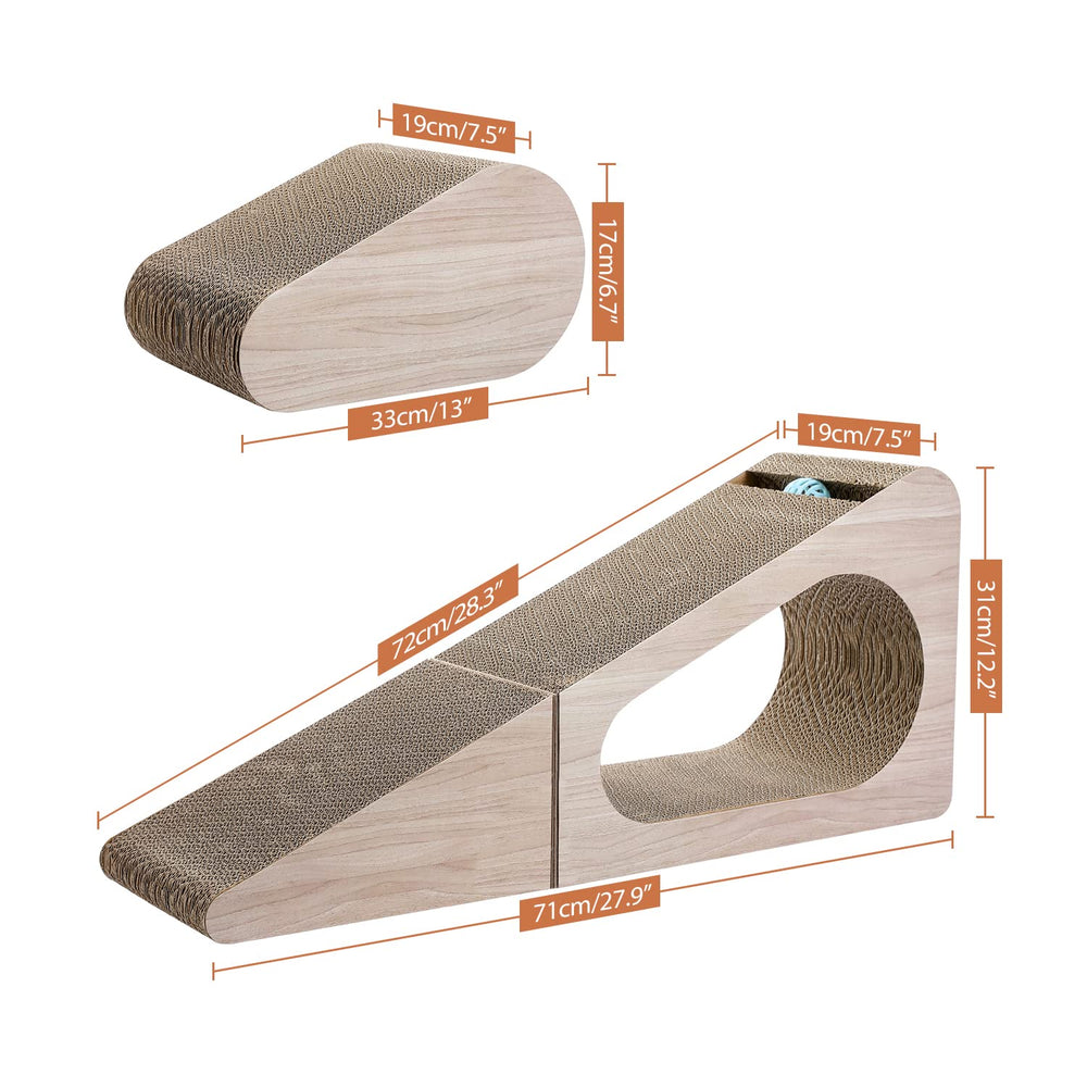 PAWZ Road grattoir 2-en-1 avec tunnel pour jeux et repos.