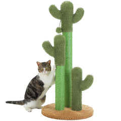 PAWZ Road Post griffage chat cactus 3 tiges offre un espace griffage sûr.