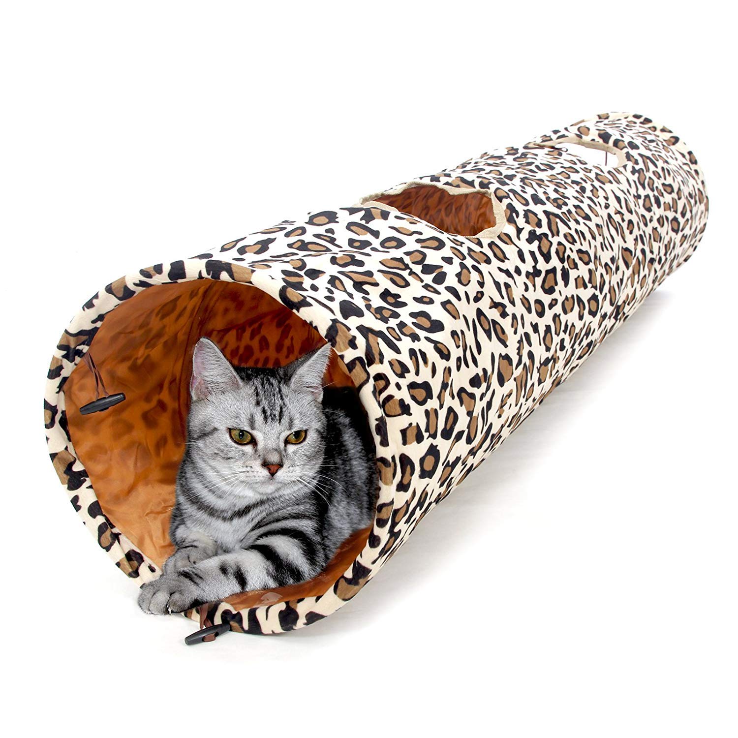 PAWZ Road tunnel chat XL offre espace généreux pour grands félins et lapins.