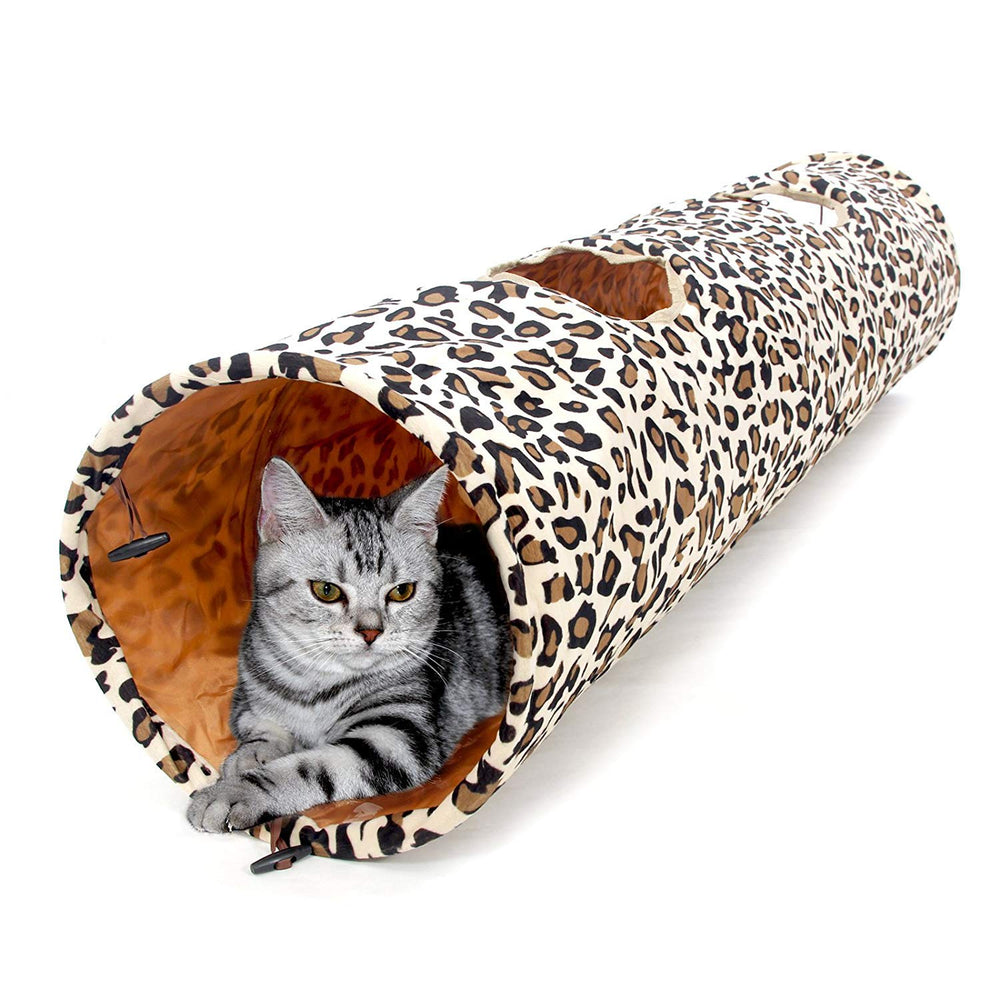 PAWZ Road tunnel chat XL offre espace généreux pour grands félins et lapins.