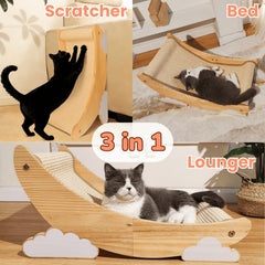 Pawzentic poteaux à gratter sisal, stabilité lors du jeu.
