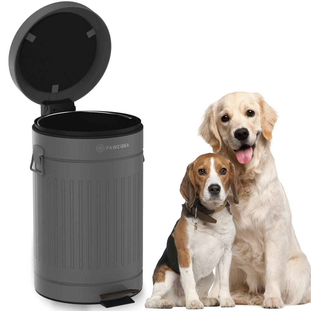 PAWZIDEA boîte-poubelle crottes extérieure avec couvercle, pratique pour patios propres.