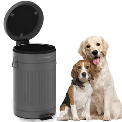 PAWZIDEA boîte-poubelle crottes extérieure avec couvercle, pratique pour patios propres.
