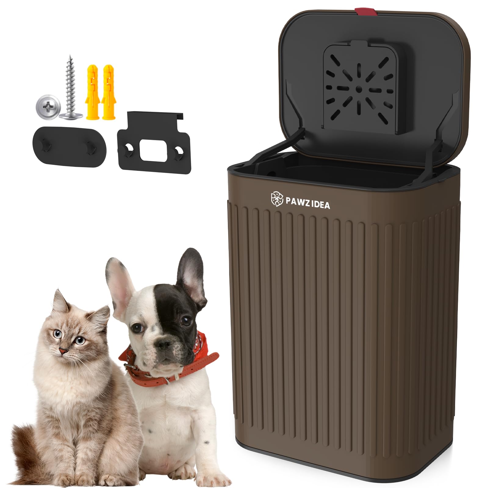 PAWZIDEA corbeille murale pour chien, pratique et extérieure.