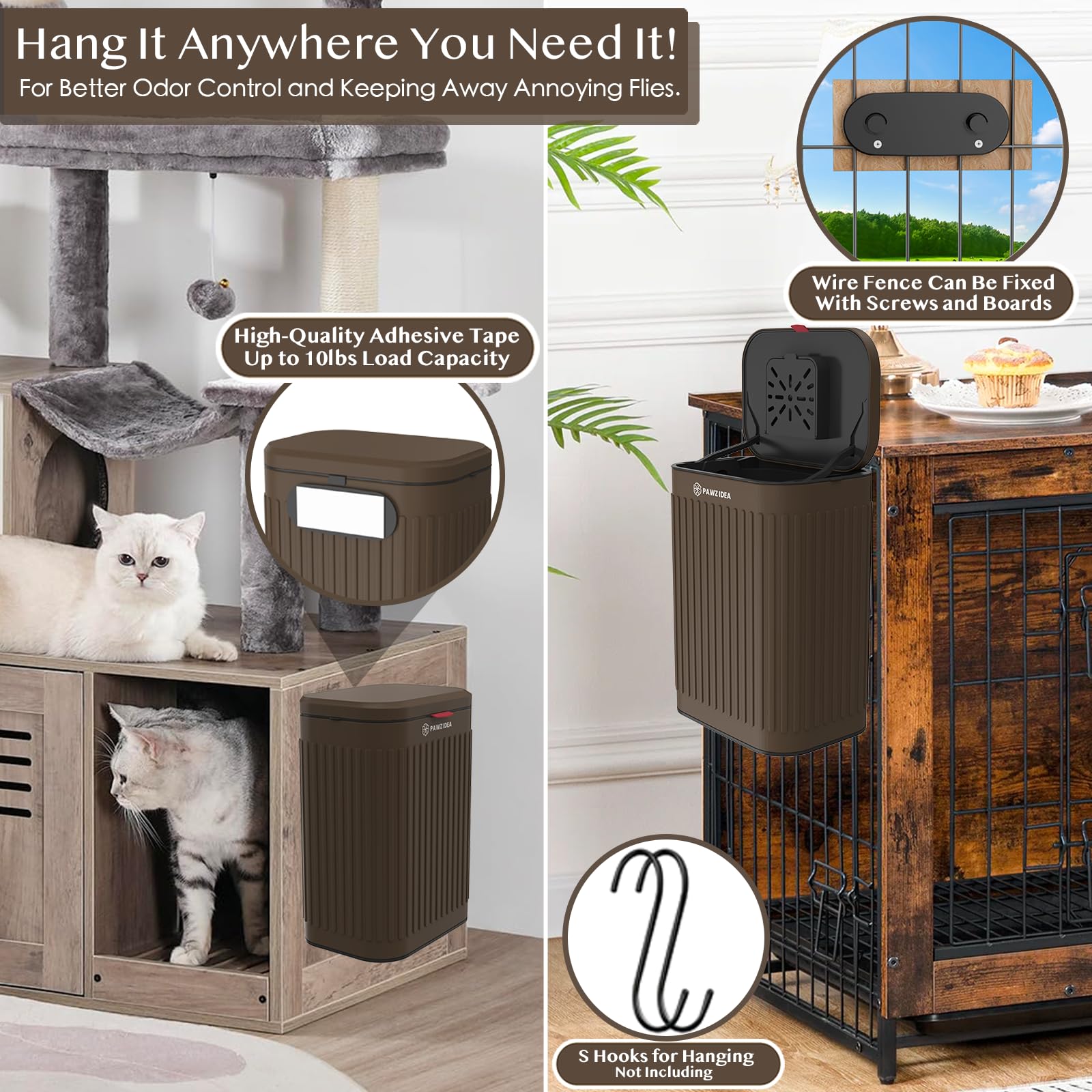 PAWZIDEA design étanche adapté à l’extérieur.