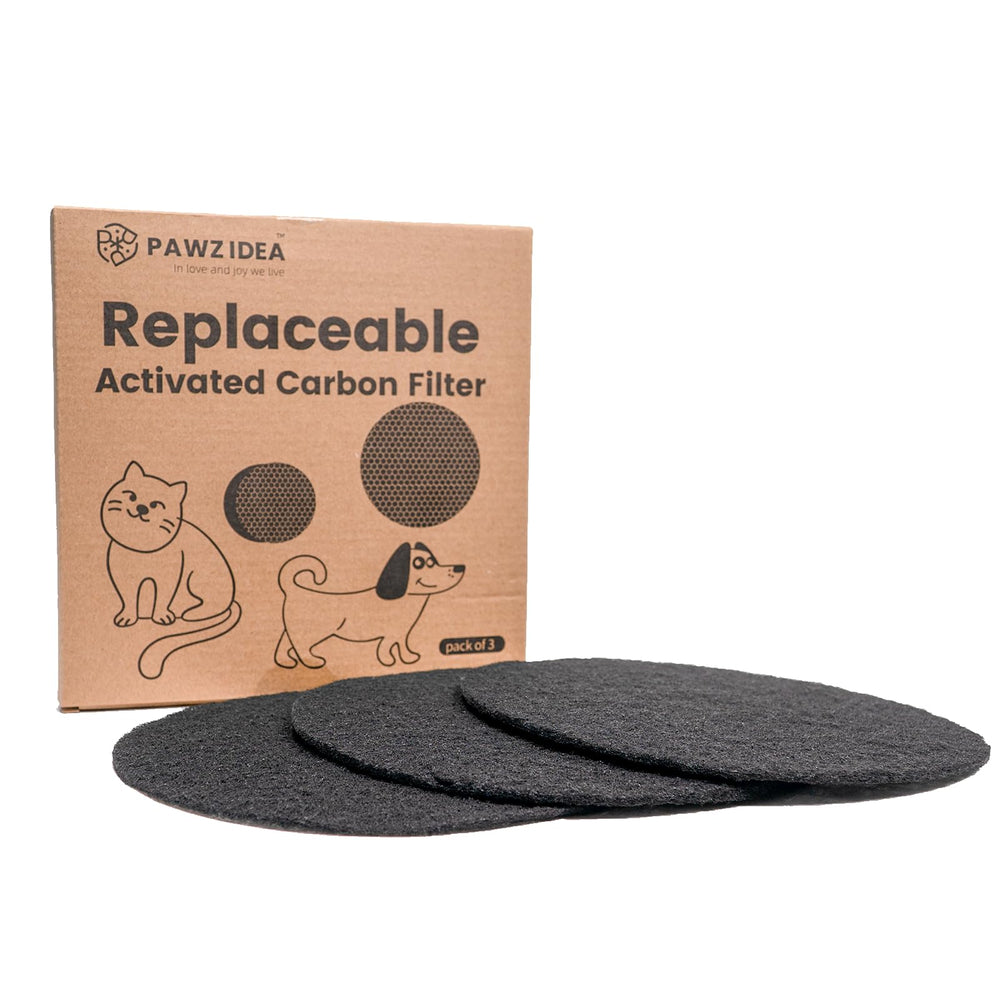 PAWZIDEA filtre charbon 7-8 po pour poubelle extérieure, réduction des odeurs.
