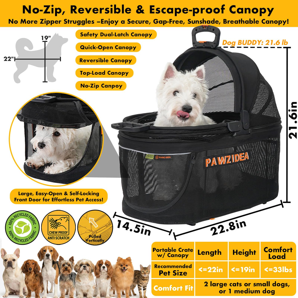 Interieur maillé respirant PAWZIDEA assure ventilation et confort.