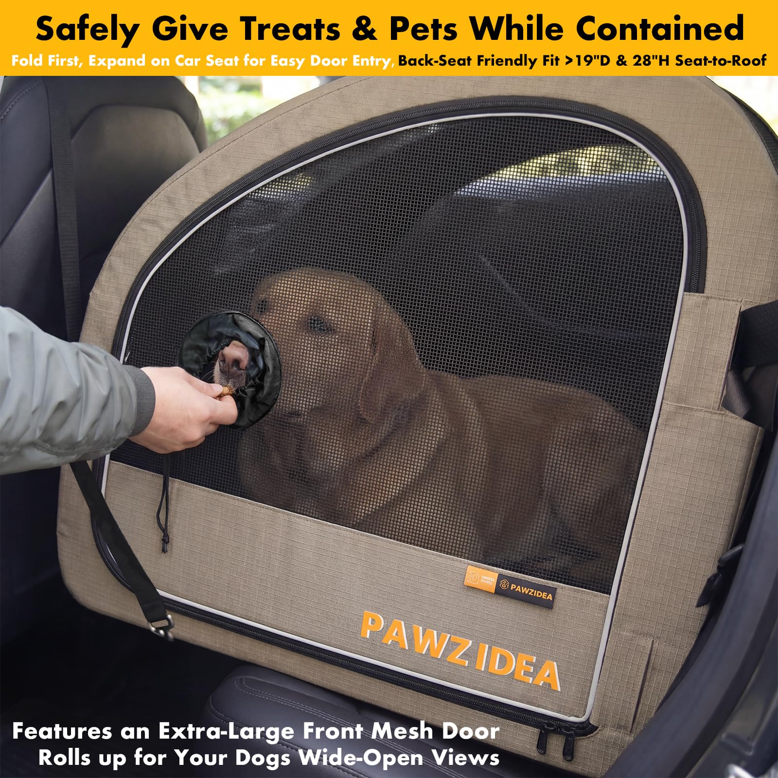 PAWZIDEA Intérieur en maille respirant pour un trajet calme