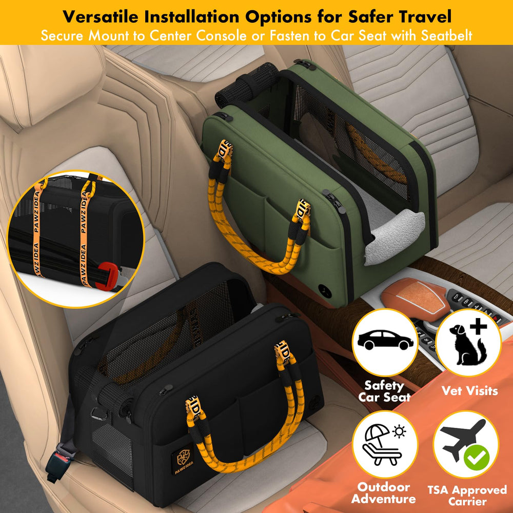 PAWZIDEA mat PVC amovible — nettoyage facile et protection du véhicule.