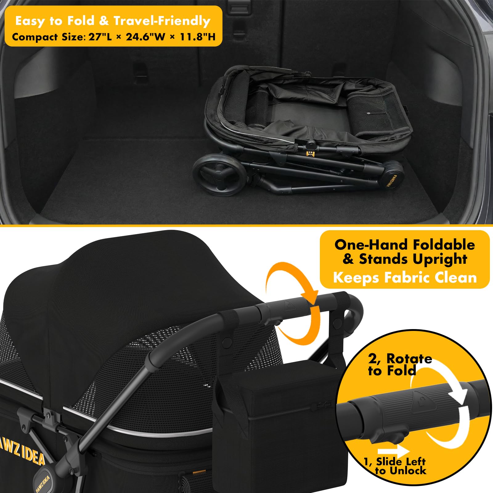 PAWZIDEA organiseur détachable pour accessoires et friandises
