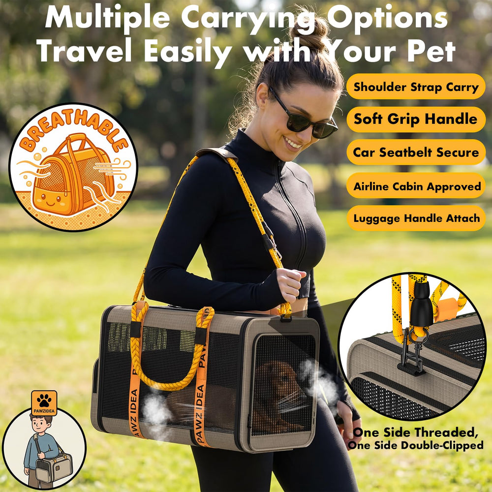 Pawzidea porte-animal extensible ventilation 360, flux d'air optimal.