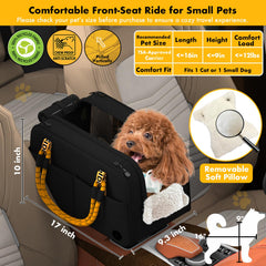 PAWZIDEA siège chiot booster centre — soutien rembourré pour le voyage.