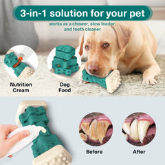 PcEoTllar jouet mastic saveur boeuf vert attire le chien