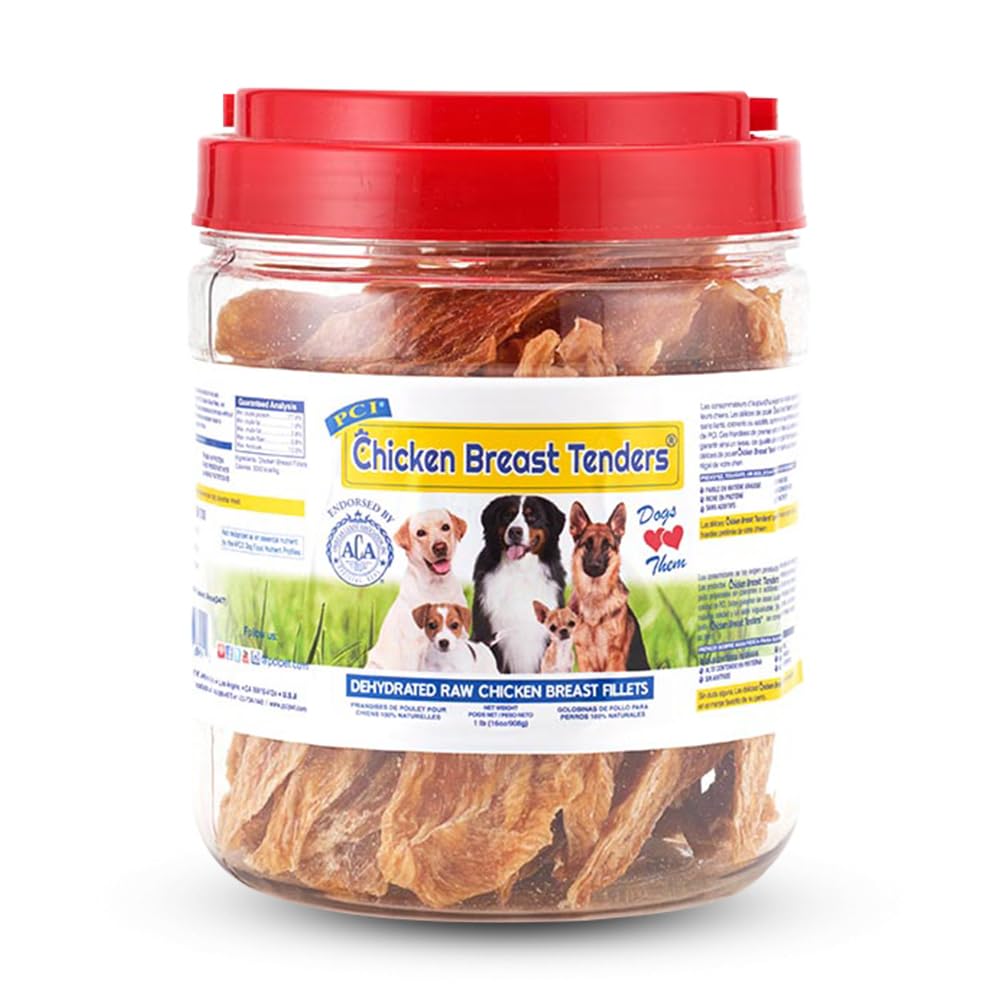 Friandises PCI Pet Center Tendres Poitrine Poulet 1-livre, pratique et savoureuse.