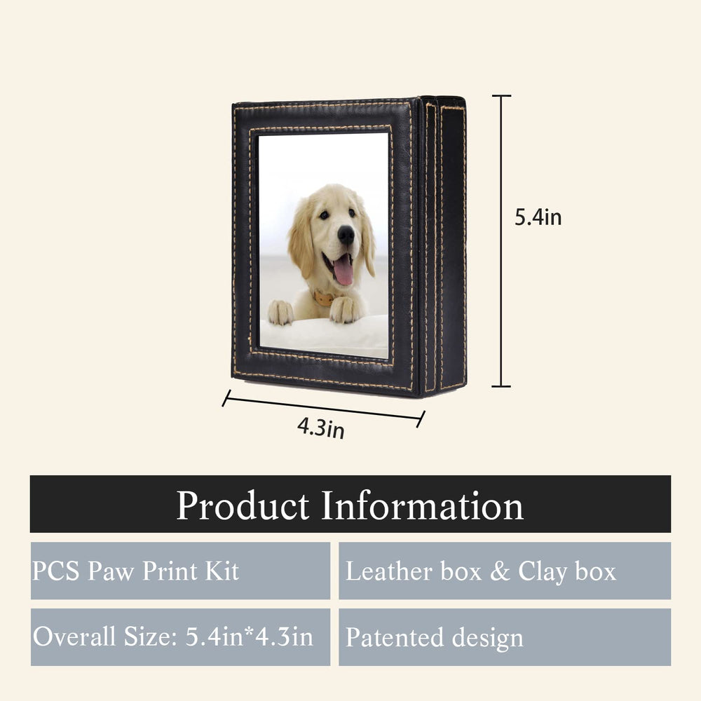 PCS Paw Print Kit, impression patte fidèle, souvenir tangible pour animaux.