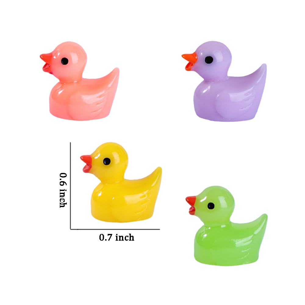 Canards résine colorés Pcxino, parfaits pour aquarium ou étang décoratif.
